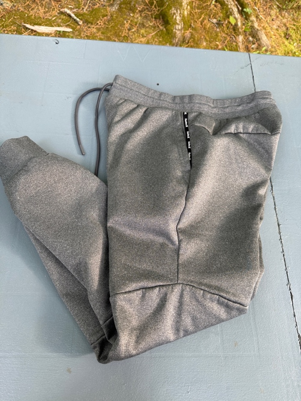 Hurley Gray Sherpa-Lined Drawstring Joggers